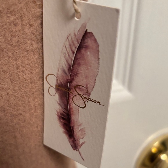 Jessica Simpson Camel Open Front Cardigan Coat New and Beautiful - Picture 2 of 4